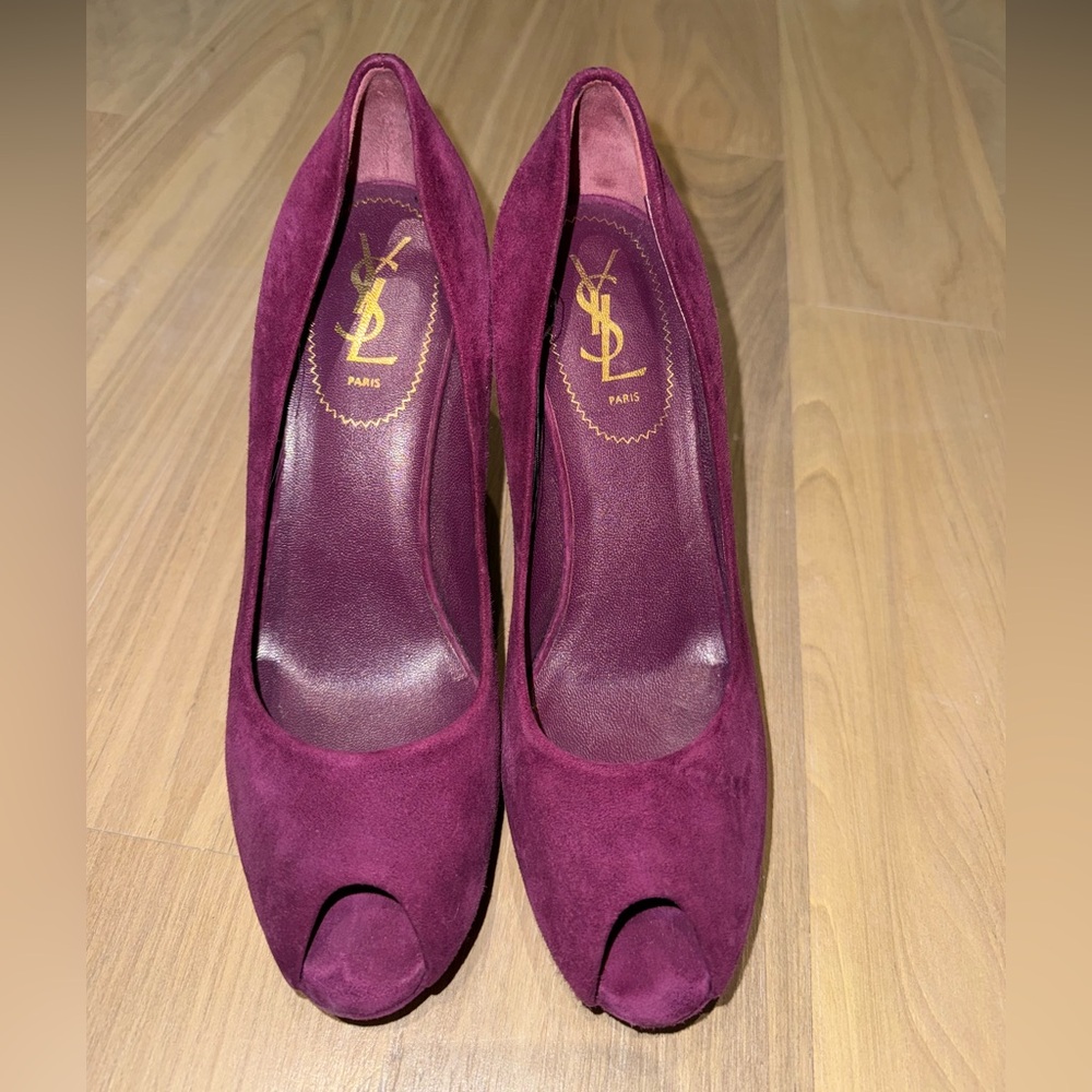 Yves Saint Laurent Women's Deep Purple Heels